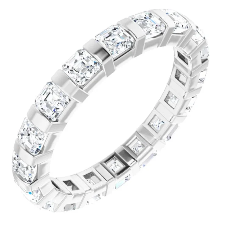 Women’s platinum halo engagement rings-Platinum 1 3/4 CTW Diamond Eternity Band