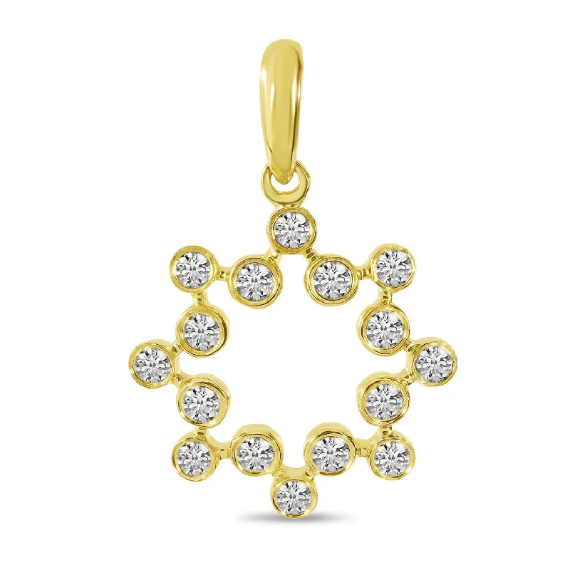 Women’s luxury diamond necklaces-DIAMOND BUBBLE PENDANT P10572