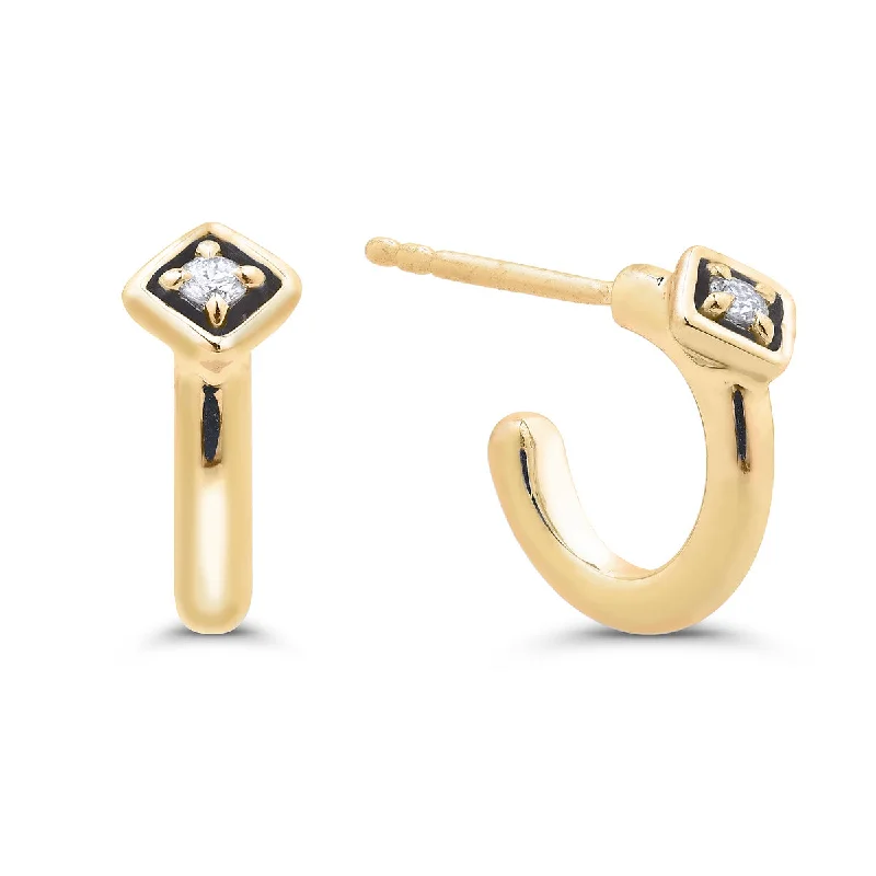 Women’s chunky hoop earrings-Perfectionist Hoop in 14K Gold