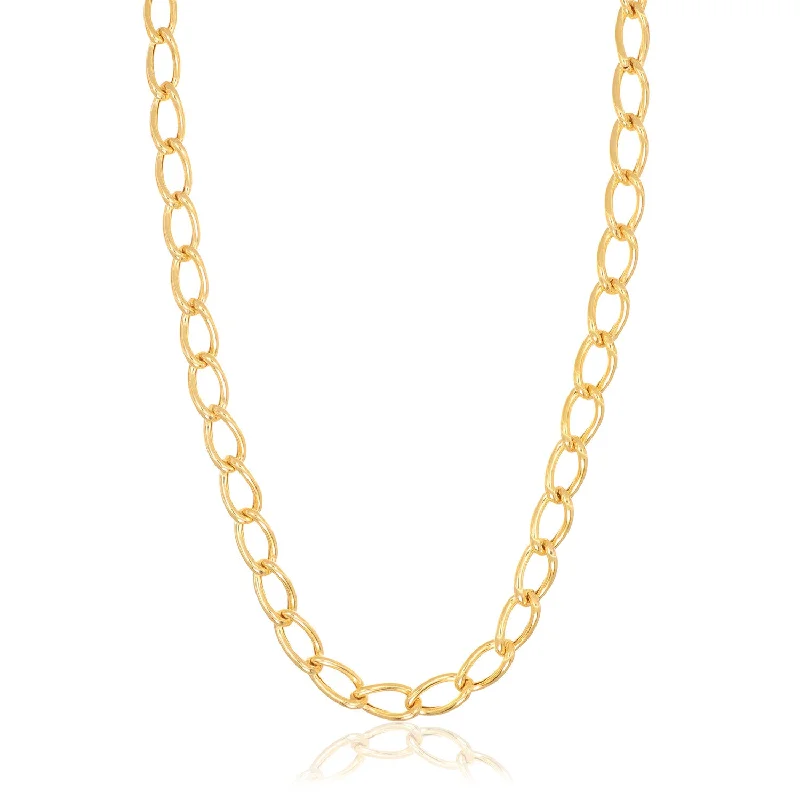 Women’s layered silver necklaces-Chain Ellisse