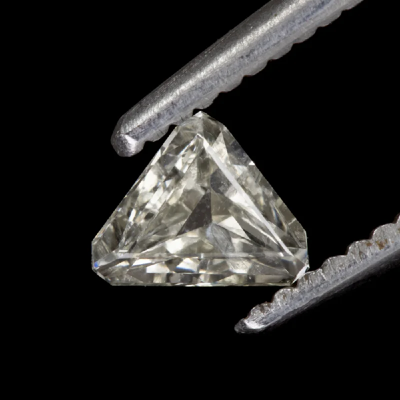 Women’s trendy necklaces-0.43ct TRILLION CUT LOOSE DIAMOND NATURAL STRAIGHT EDGE TRIANGLE SHAPE PENDANT