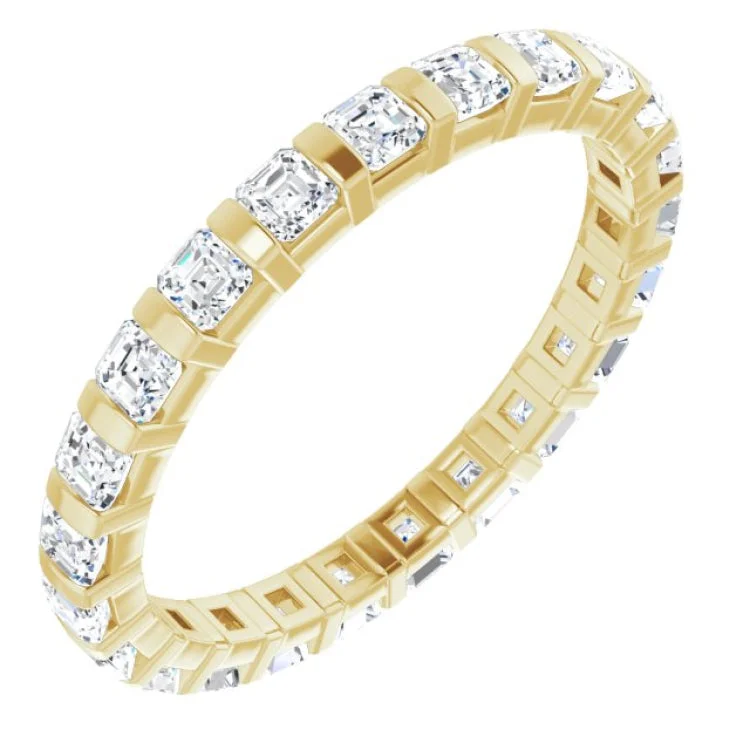 Women’s silver engagement rings-14K Yellow 1 1/6 CTW Diamond Eternity Band