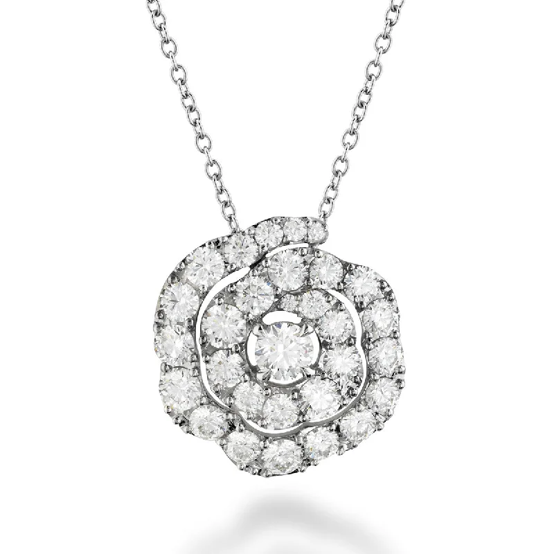 Women’s luxury diamond necklaces-Lorelei Diamond Floral Pendant