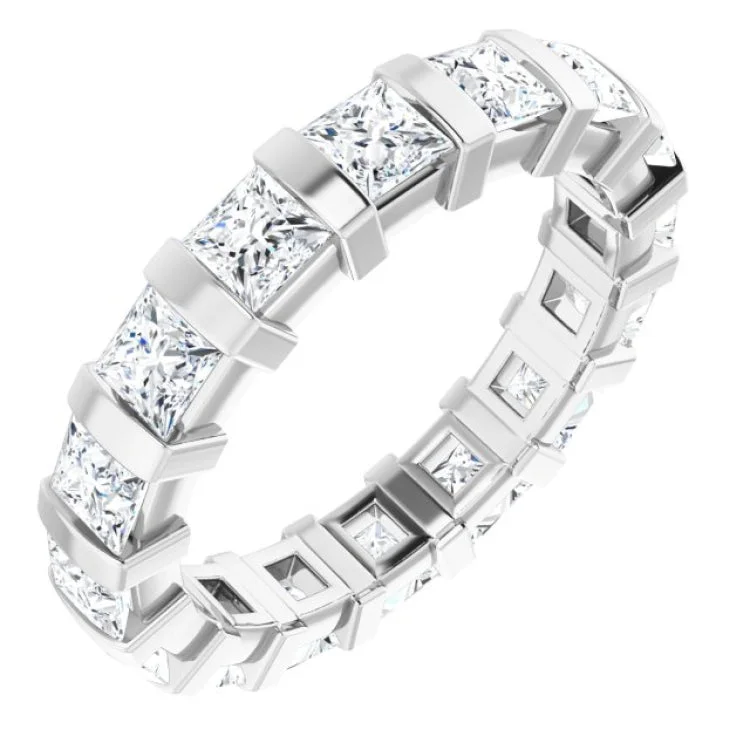 Women’s timeless diamond engagement rings-14K White 2 1/2 CTW Diamond Eternity Band