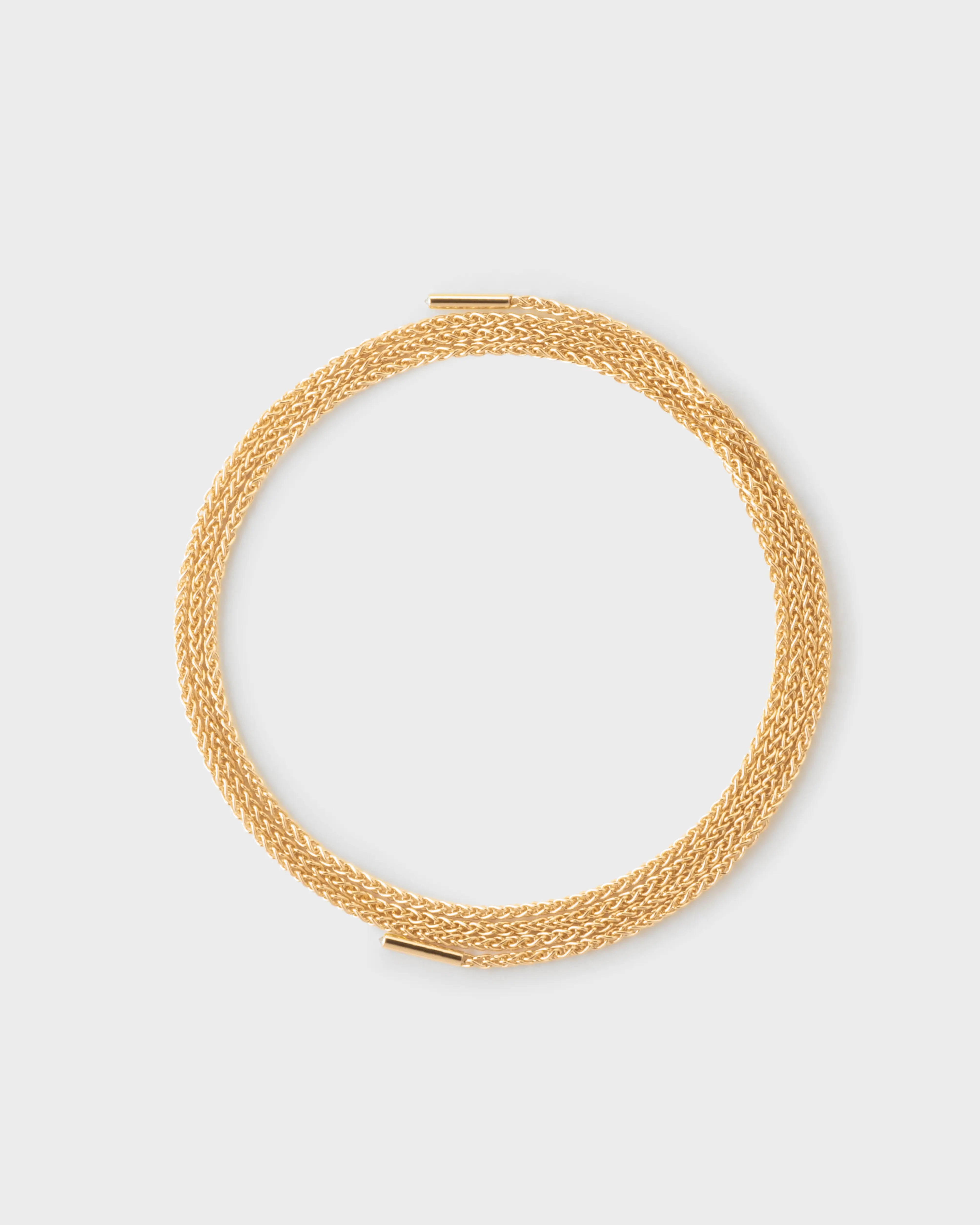 Women’s custom necklaces-GM Latch Chain in Yellow Gold