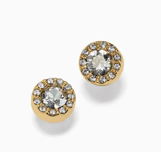 Women’s flower earrings-Illumina Solitaire Post Earrings