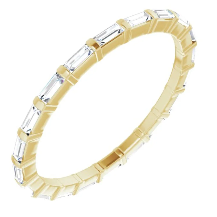 Women’s affordable engagement rings-14K Yellow 3/8 CTW Diamond Eternity Band