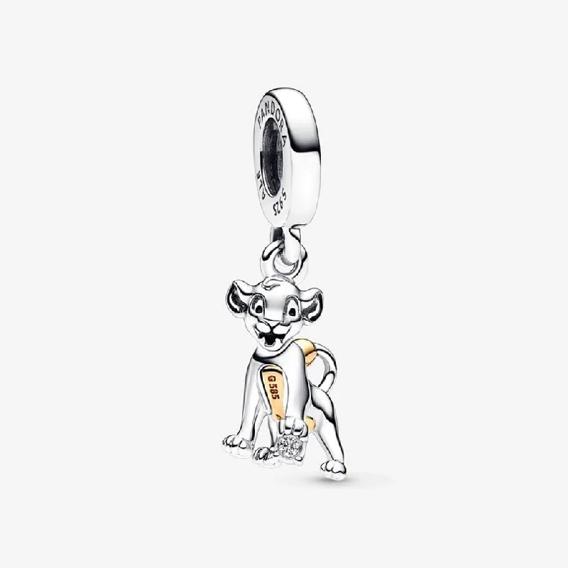 Women’s engagement rings for men-PANDORA : Disney 100th Anniversary Simba 0.009 ct tw Lab-created Diamond Dangle Charm