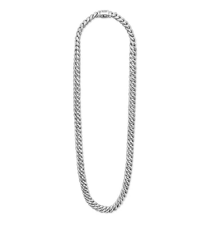 Women’s statement piece necklaces-Anthem Curb Chain in Sterling Silver, 22inch