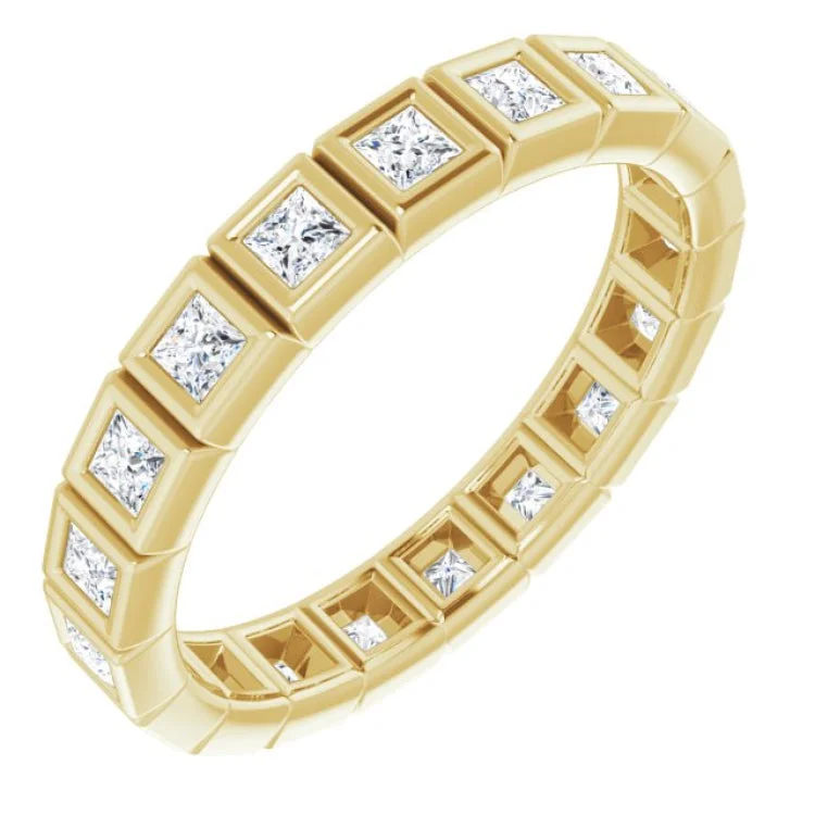 Women’s engagement rings with side stones-14K Yellow 5/8 CTW Diamond Eternity Band