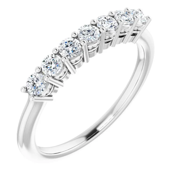 Women’s platinum diamond engagement rings-Platinum 3/8 CTW Natural Diamond Anniversary Band