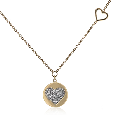 Women’s ruby necklaces-HEART PENDANT IN 14K GOLD WITH DIAMONDS
REGULAR ZP914