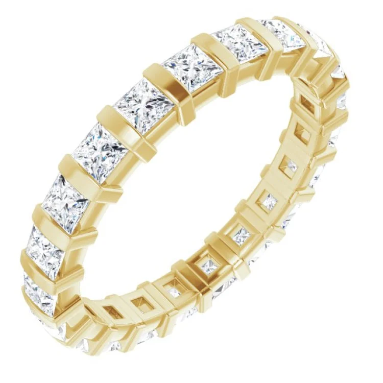 Women’s three-stone diamond engagement rings-14K Yellow 1 1/2 CTW Diamond Eternity Band