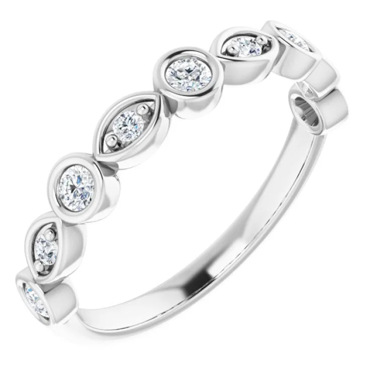 Women’s sapphire engagement rings-Platinum 1/3 CTW Natural Diamond Anniversary Band