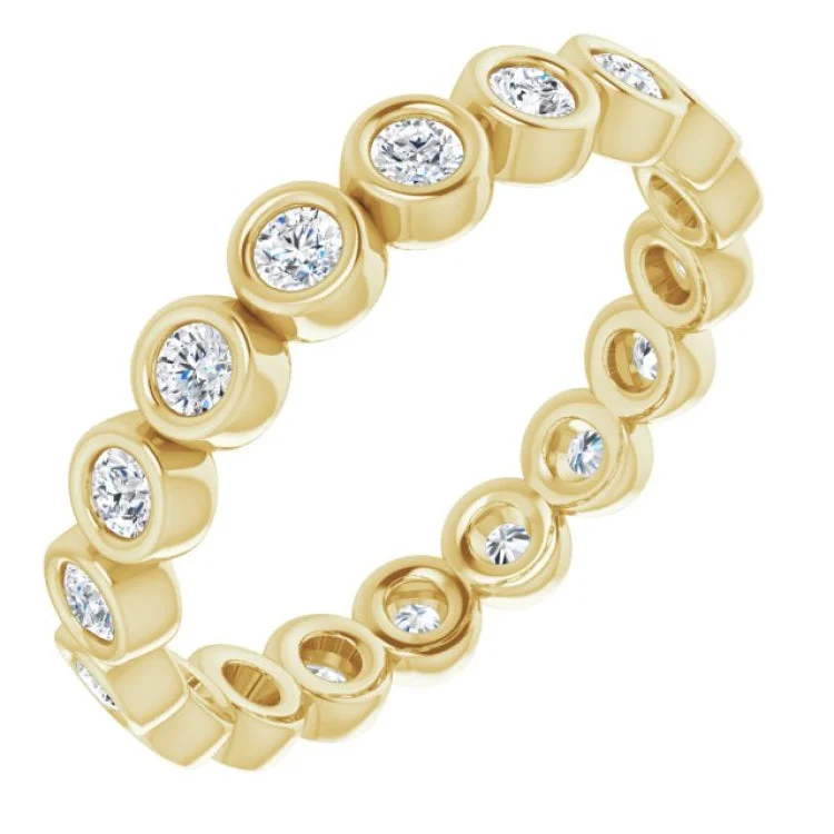 Women’s contemporary engagement rings-14K Yellow 1/2 CTW Diamond Eternity Band