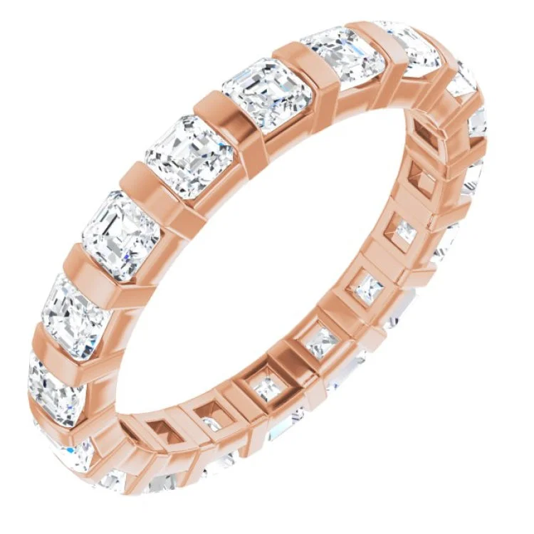 Women’s luxury diamond solitaire engagement rings-14K Rose 1 3/4 CTW Diamond Eternity Band