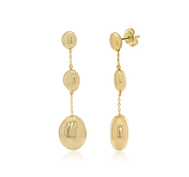 Women’s stud earrings-D'ORO DANGLE EARRINGS