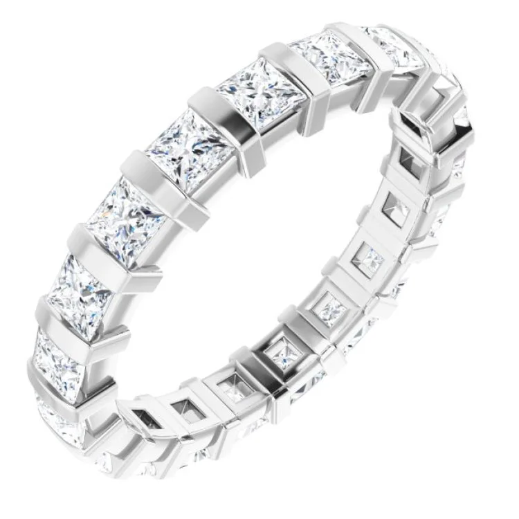 Women’s engagement rings with opals-Platinum 1 3/4 CTW Diamond Eternity Band