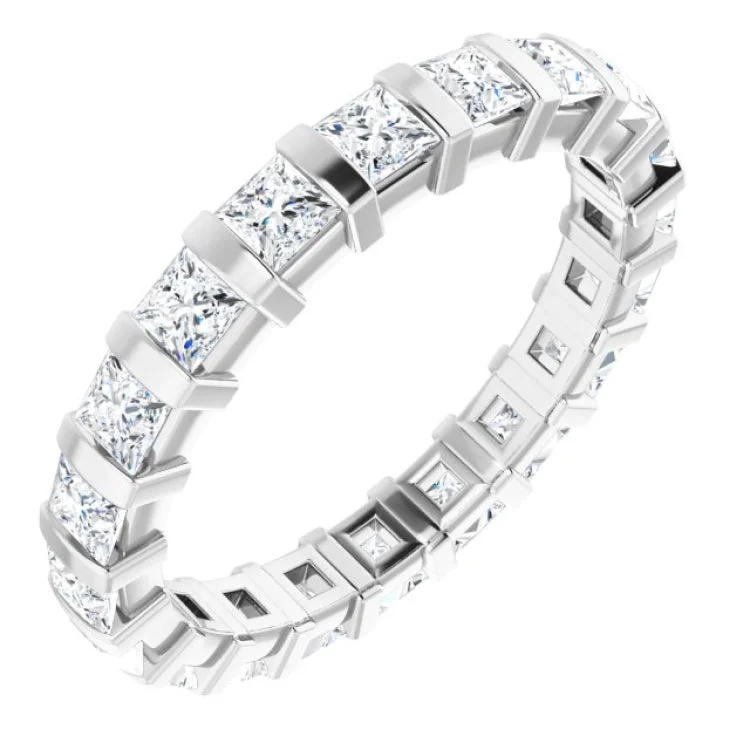 Women’s designer engagement rings-14K White 1 1/2 CTW Diamond Eternity Band