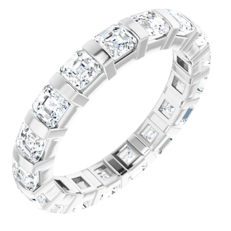 Women’s affordable gold engagement rings-14K White 1 9/10 CTW Diamond Eternity Band