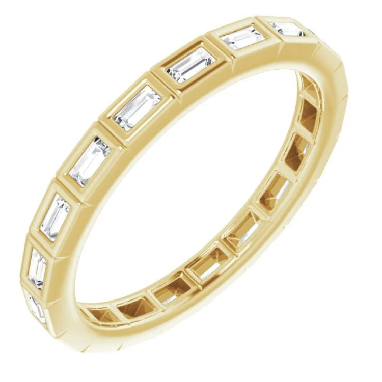 Women’s sparkling engagement rings-14K Yellow 1/3 CTW Diamond Eternity Band