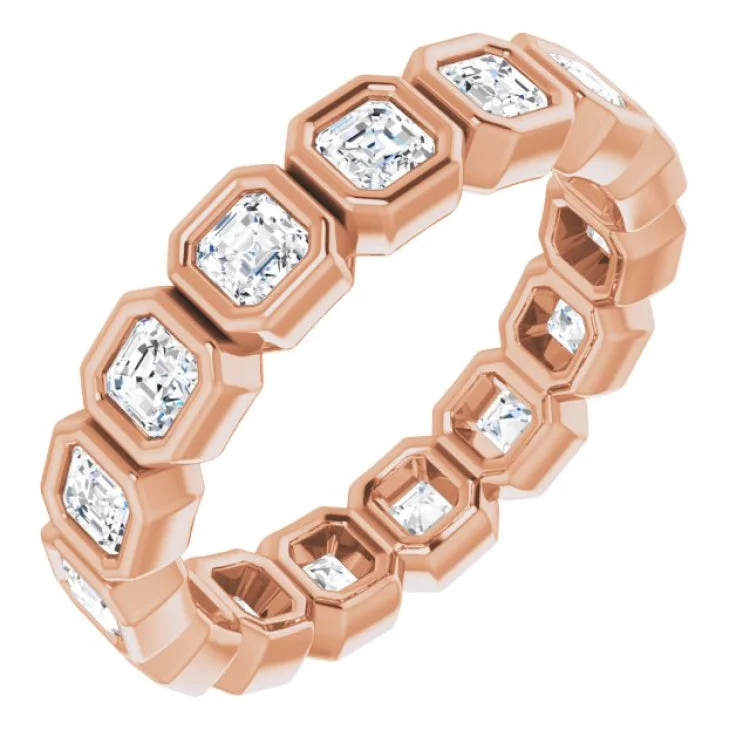 Women’s multi-stone engagement rings-14K Rose 1 1/2 CTW Diamond Eternity Band