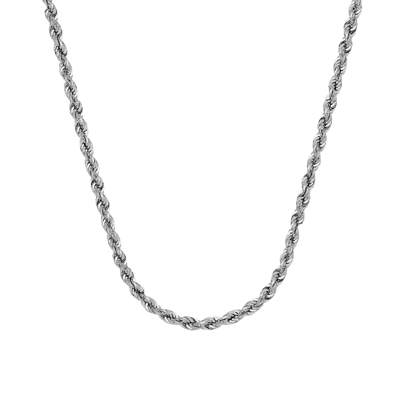 Women’s pendant necklaces-14K Hollow Rope Chain 5.10mm