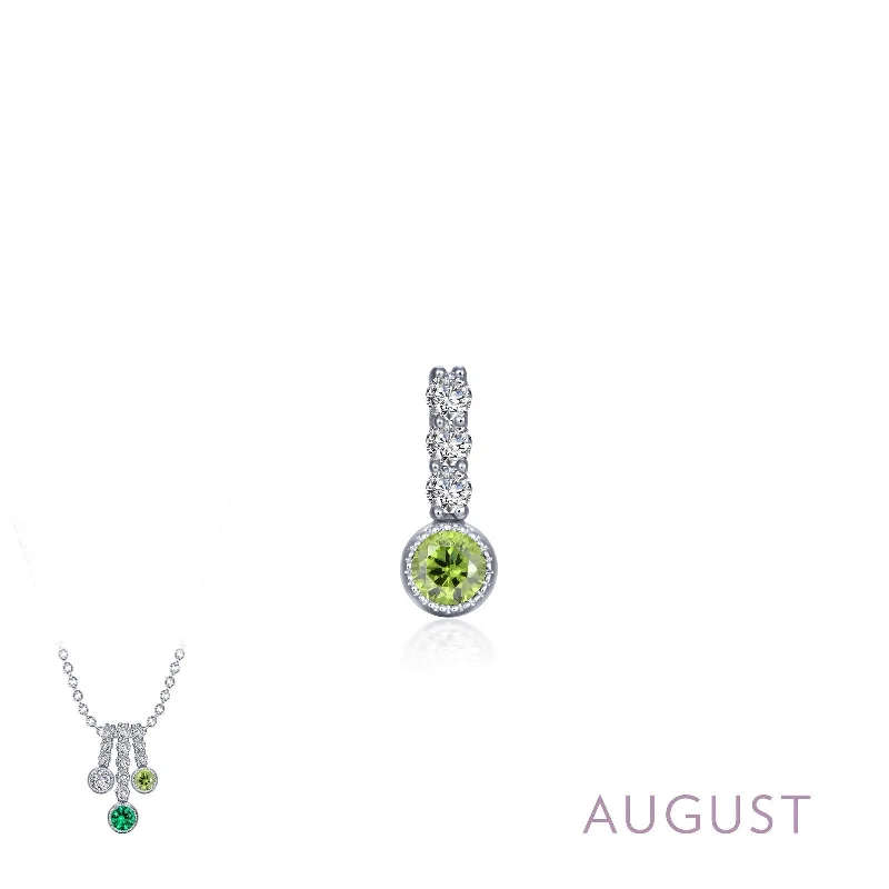 Women’s personalized engagement rings-PD SIMULATED DIAMOND/ PERIDOT