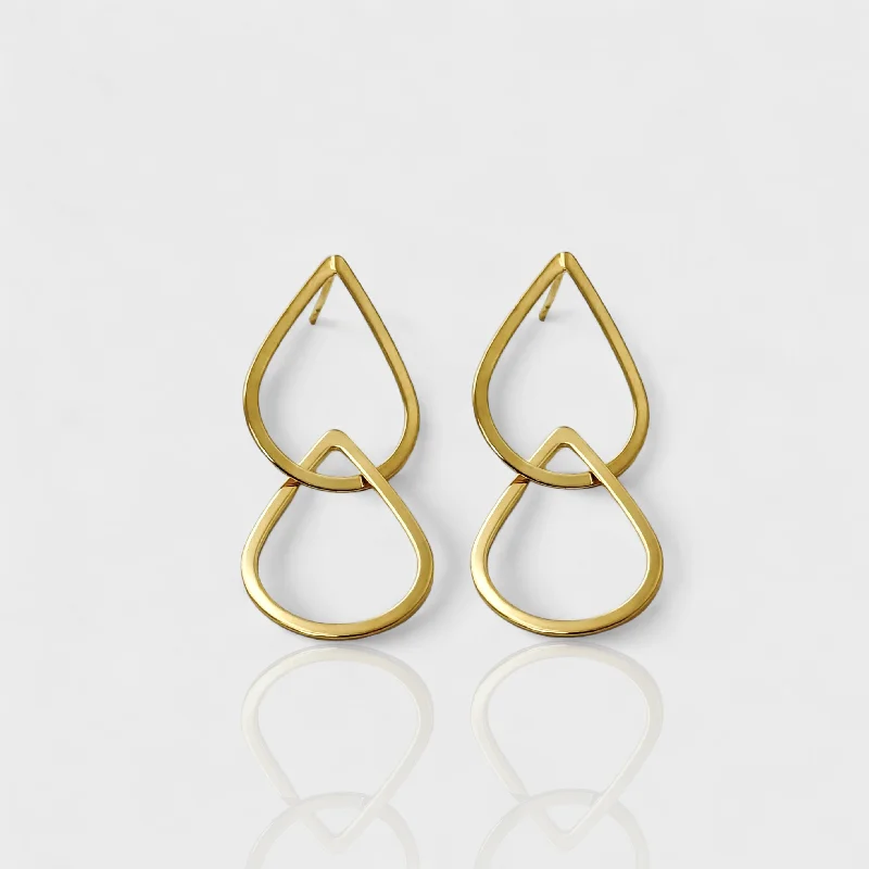 Women’s gold-plated earrings-ENVOL EARRINGS