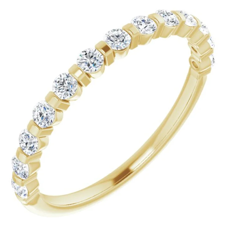 Women’s engagement rings for modern brides-14K Yellow 3/8 CTW Natural Diamond Anniversary Band