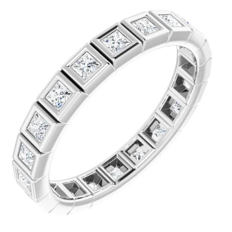 Women’s solitaire engagement rings-14K White 5/8 CTW Diamond Eternity Band