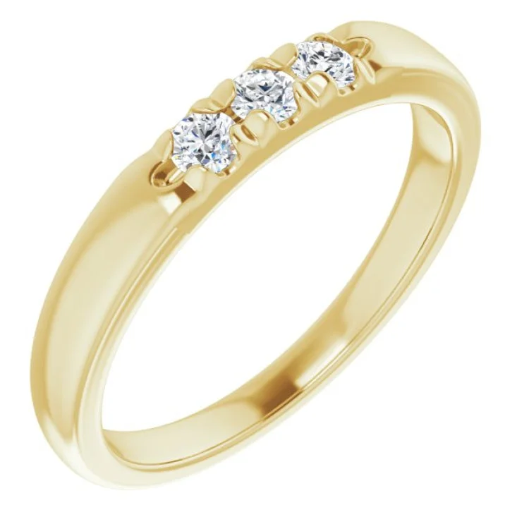 Women’s custom engagement rings-14K Yellow 1/5 CTW Natural Diamond Anniversary Band