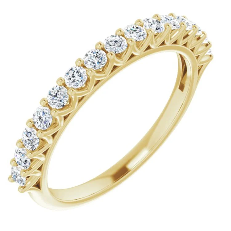 Women’s personalized engagement rings-14K Yellow 1/2 CTW Natural Diamond Anniversary Band