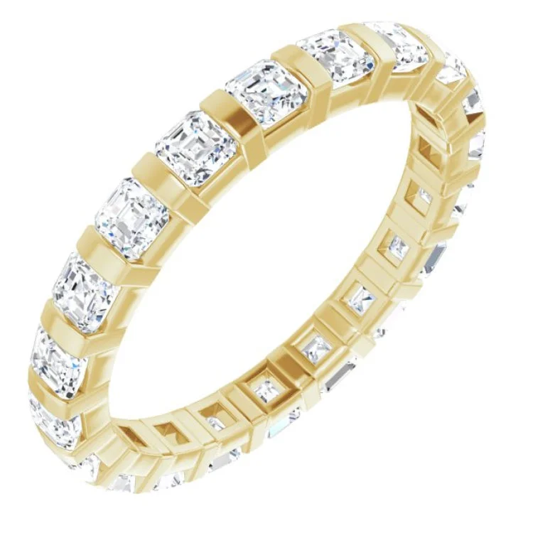 Women’s engagement rings with side stones-14K Yellow 1 9/10 CTW Diamond Eternity Band