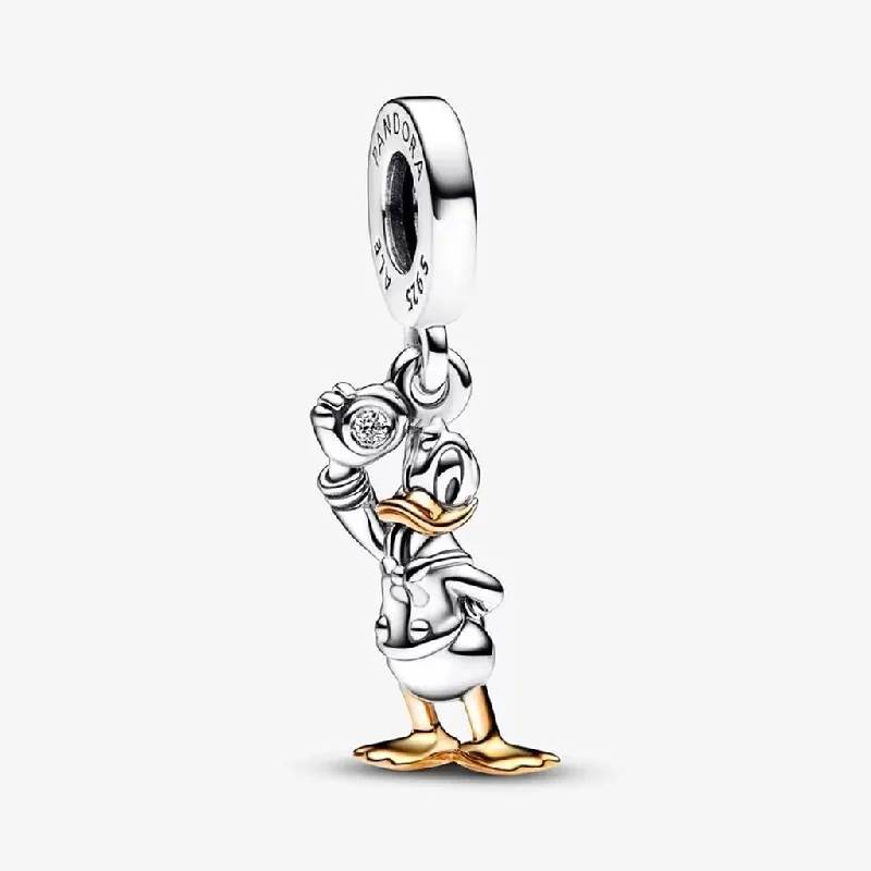 Women’s engagement rings with birthstones-PANDORA : Disney 100th Anniversary Donald Duck 0.009 ct tw Lab-created Diamond Dangle Charm