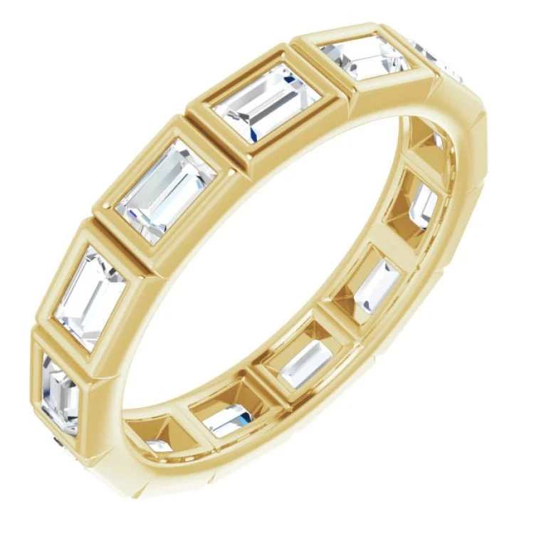 Women’s custom engagement rings-14K Yellow 1 1/4 CTW Diamond Eternity Band