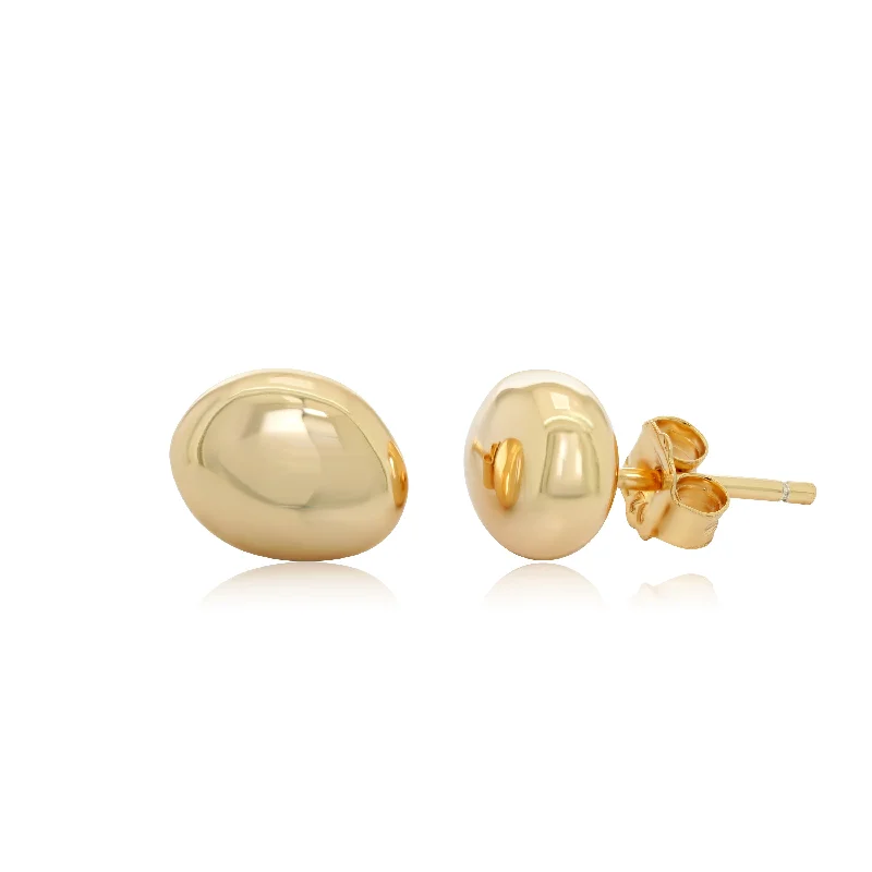 Women’s pearl earrings-D'ORO STUD EARRINGS