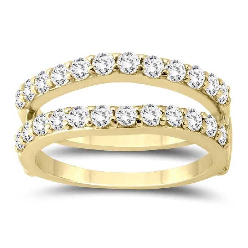 Women’s signet rings-1 Carat TW Diamond Insert Ring in 14K Yellow Gold