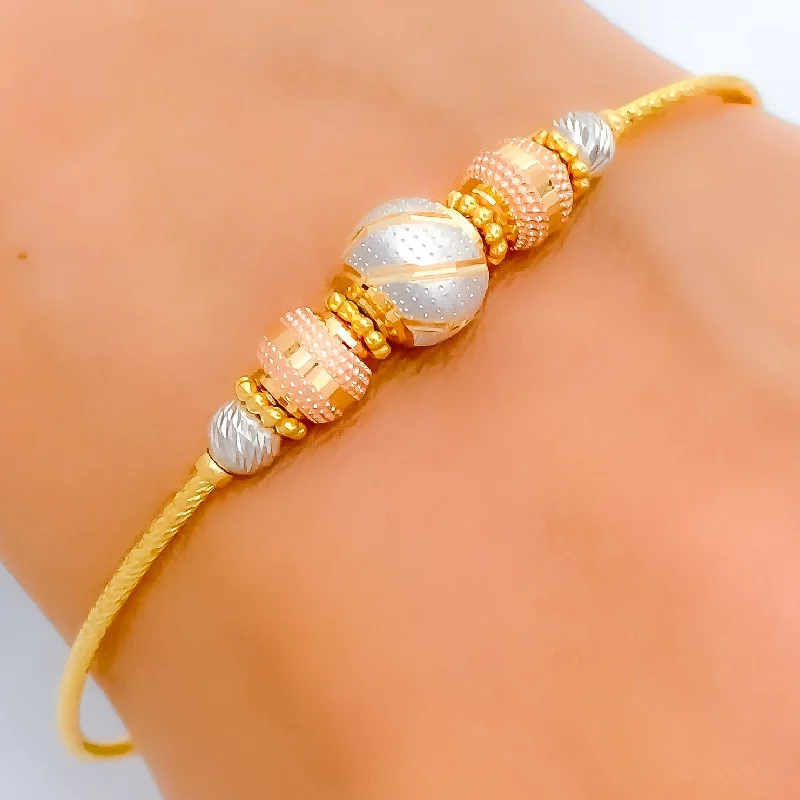 Women’s thick bracelet-Chic Blush Bangle Bracelet