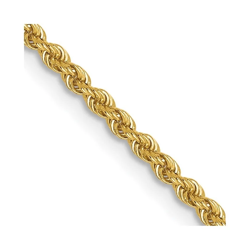 Women’s multi-strand bracelet-Curata 14k Yellow Gold Lobster Claw Closure Valu plus 1.5mm Solid Chain Bracelet