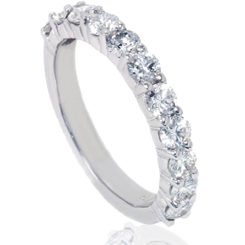 Women’s promise rings-1 5/8ct Diamond Half Eternity Ring White Gold