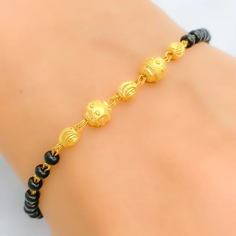 Women’s trendy gold bracelet-Women’s gold statement bracelets-Timeless Orb Bracelet