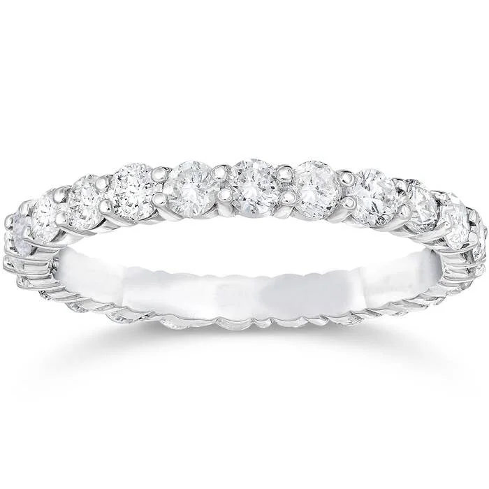 Women’s chunky rings-1 3/4ct Diamond Eternity Ring White Gold