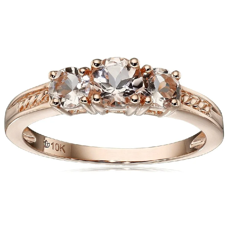 Women’s sapphire rings-10KT GOLD Morganite Ring