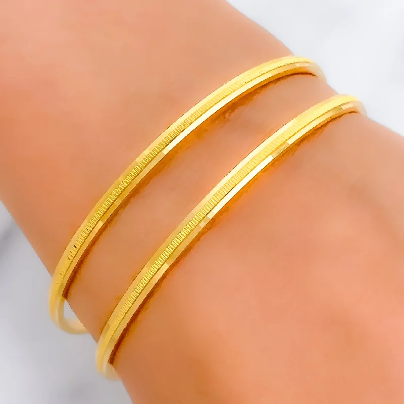 Women’s stretch bracelet-Women’s designer bracelets-Classy Light Bangles