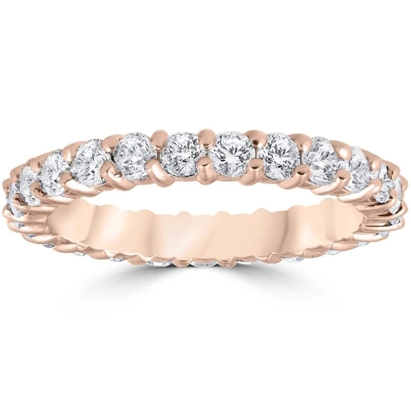 Women’s bridal rings-1ct Diamond Eternity Ring Rose Gold