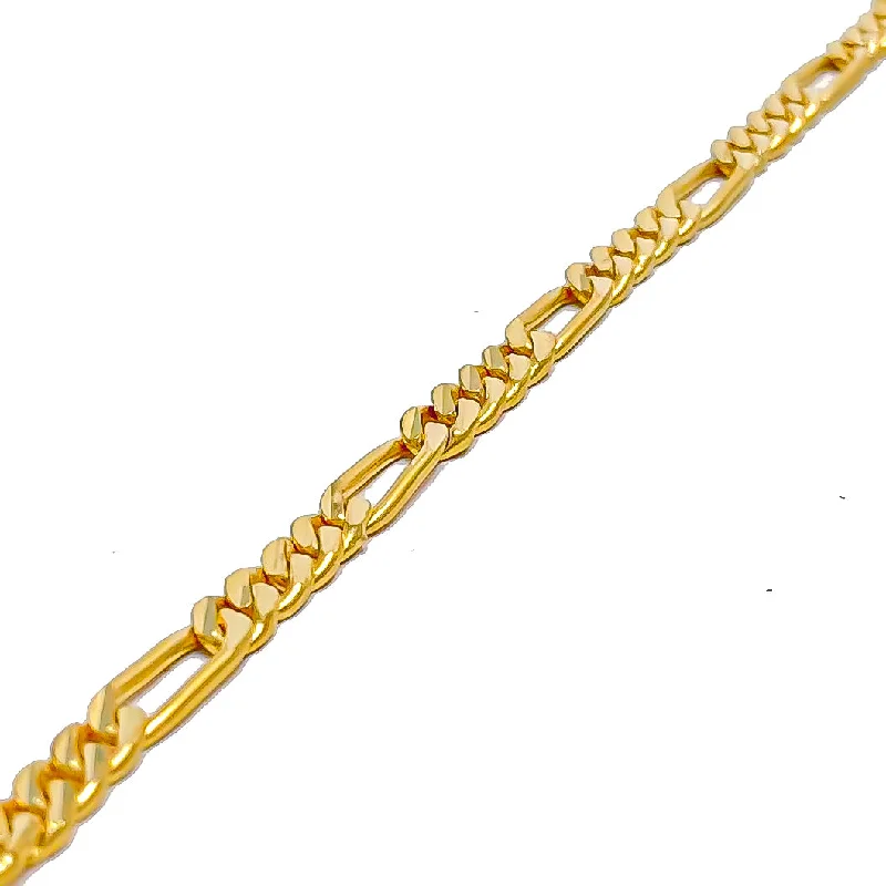 Women’s beaded bracelet-Women’s friendship bracelets-Flowy Interlinked Baby 22k Gold Bracelet