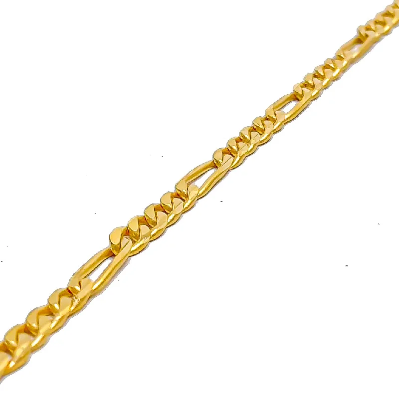 Women’s friendship bracelet-Women’s adjustable bracelets-Stylish Linked Baby 22k Gold Bracelet