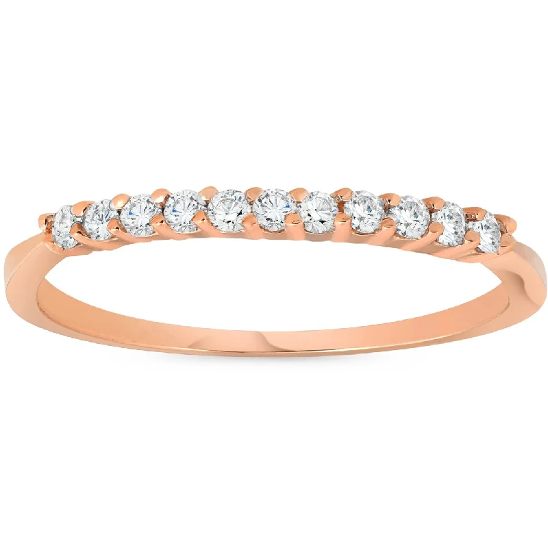 Women’s infinity rings-1/4ct Diamond Ring Rose Gold